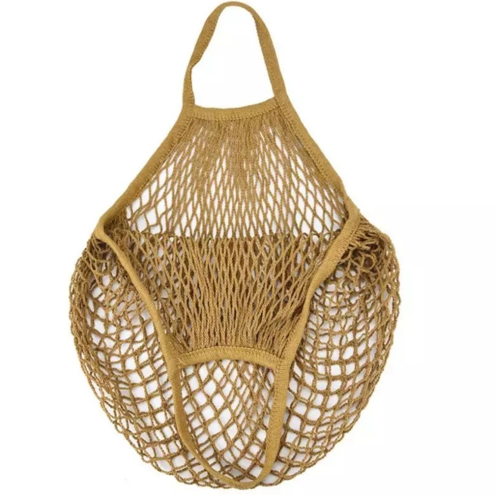 Cotton French Market Reusable Net Bag Mesh - Picture 4 of 6